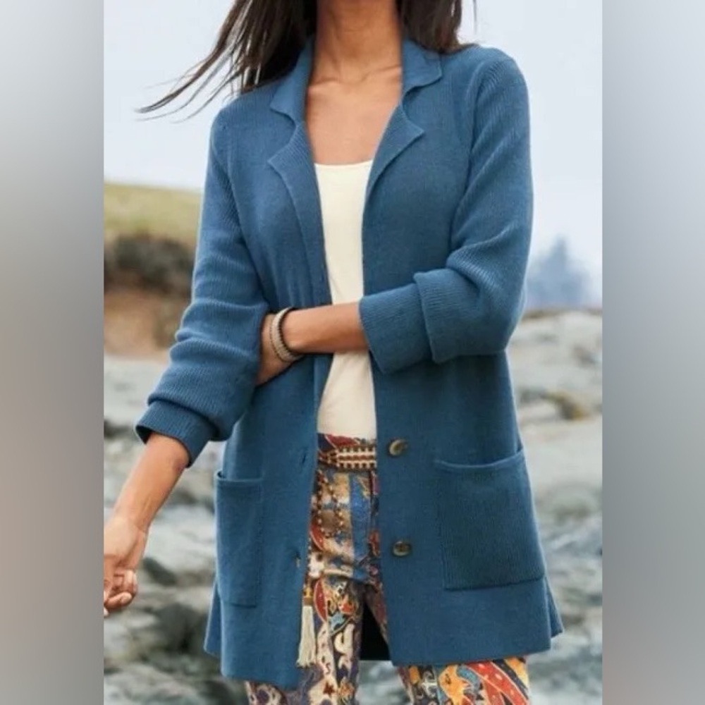 Peruvian Connection Yacht Club Cardigan 100% Cotton Women’s XS